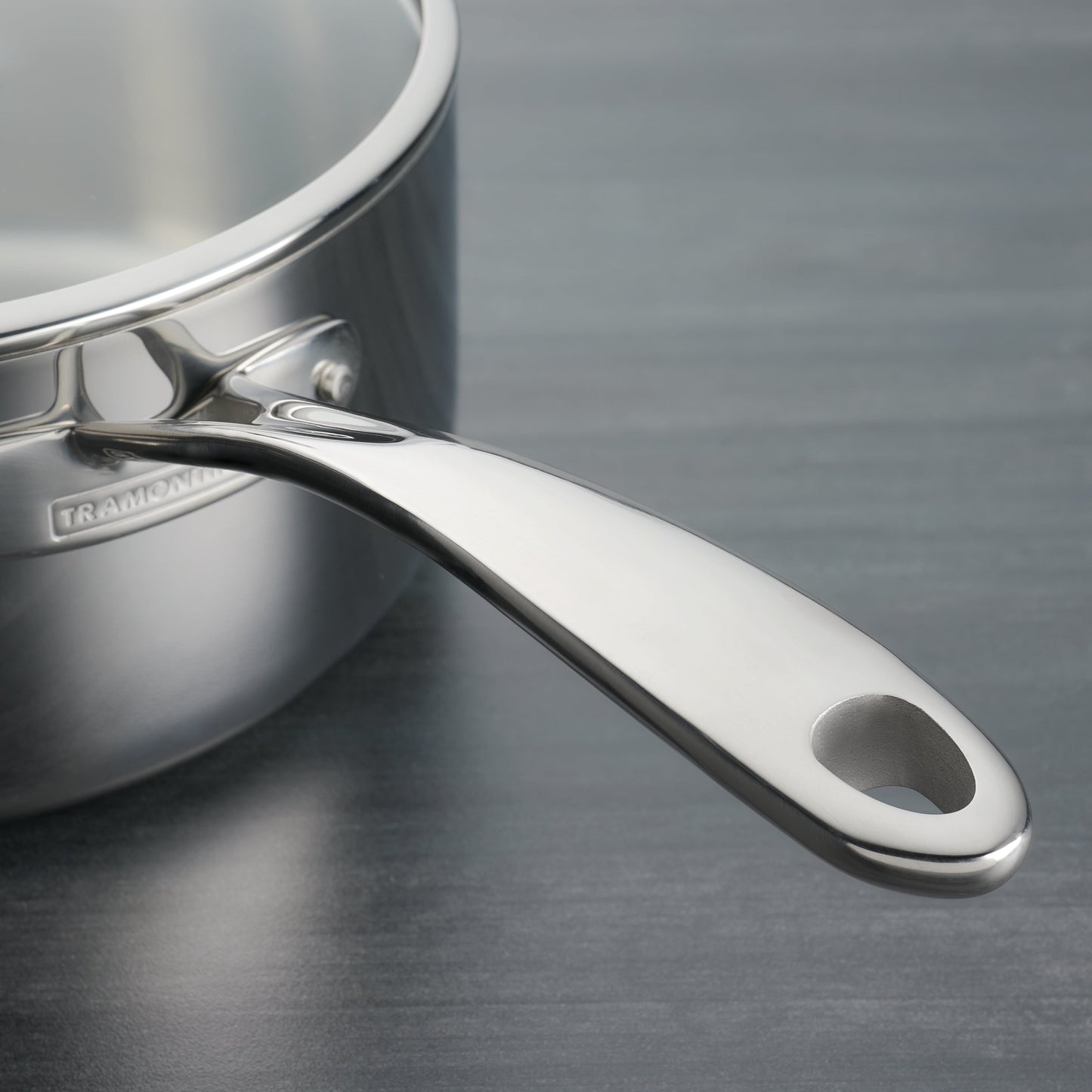 Tri-Ply Clad 3 Qt Covered Stainless Steel Sauce Pan