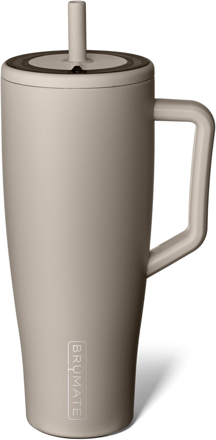 Tumbler with Handle and Straw (Dune)