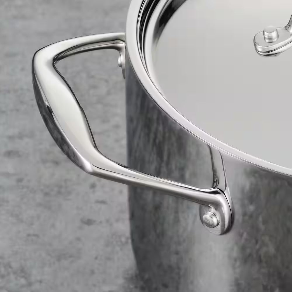 Gourmet Tri-Ply Clad 6 Qt. Covered Stainless Steel Braiser