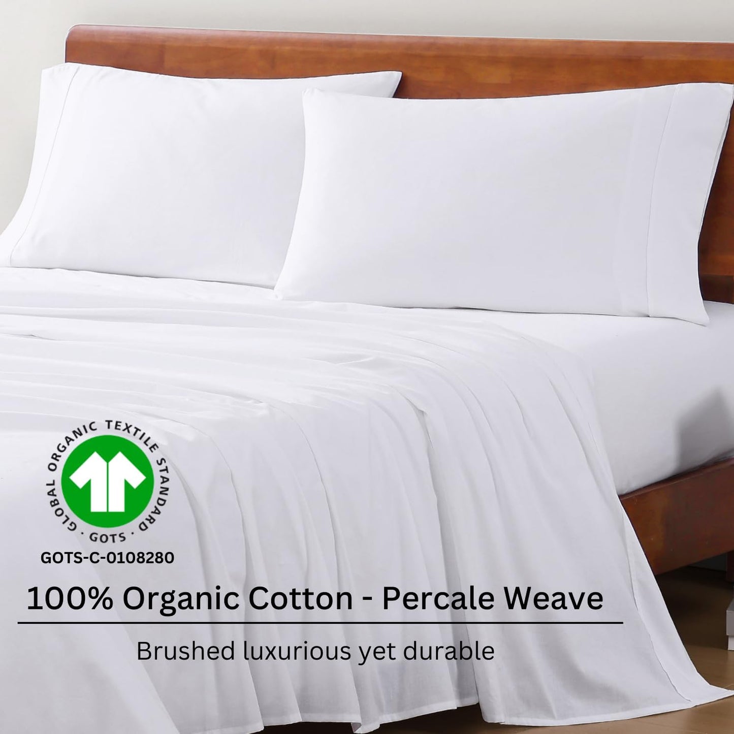 100% Organic Cotton Queen Sheet Set