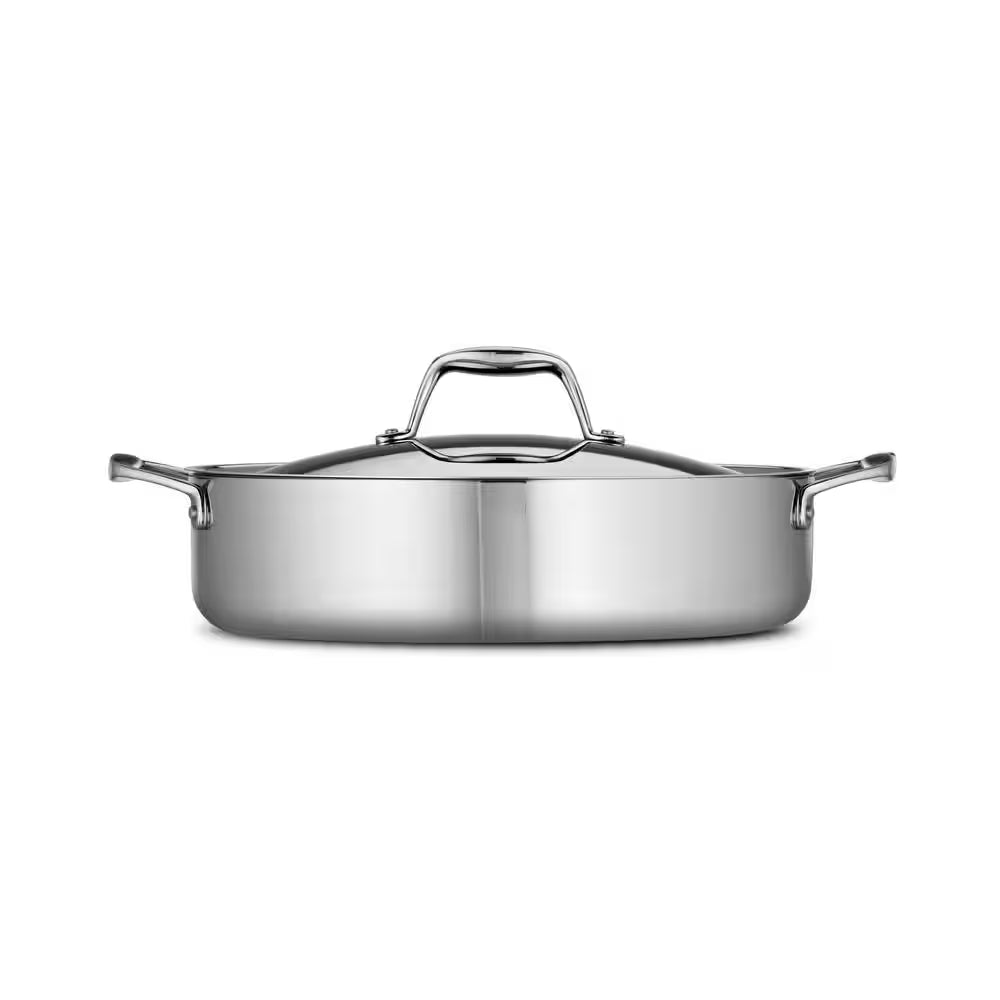 Gourmet Tri-Ply Clad 6 Qt. Covered Stainless Steel Braiser