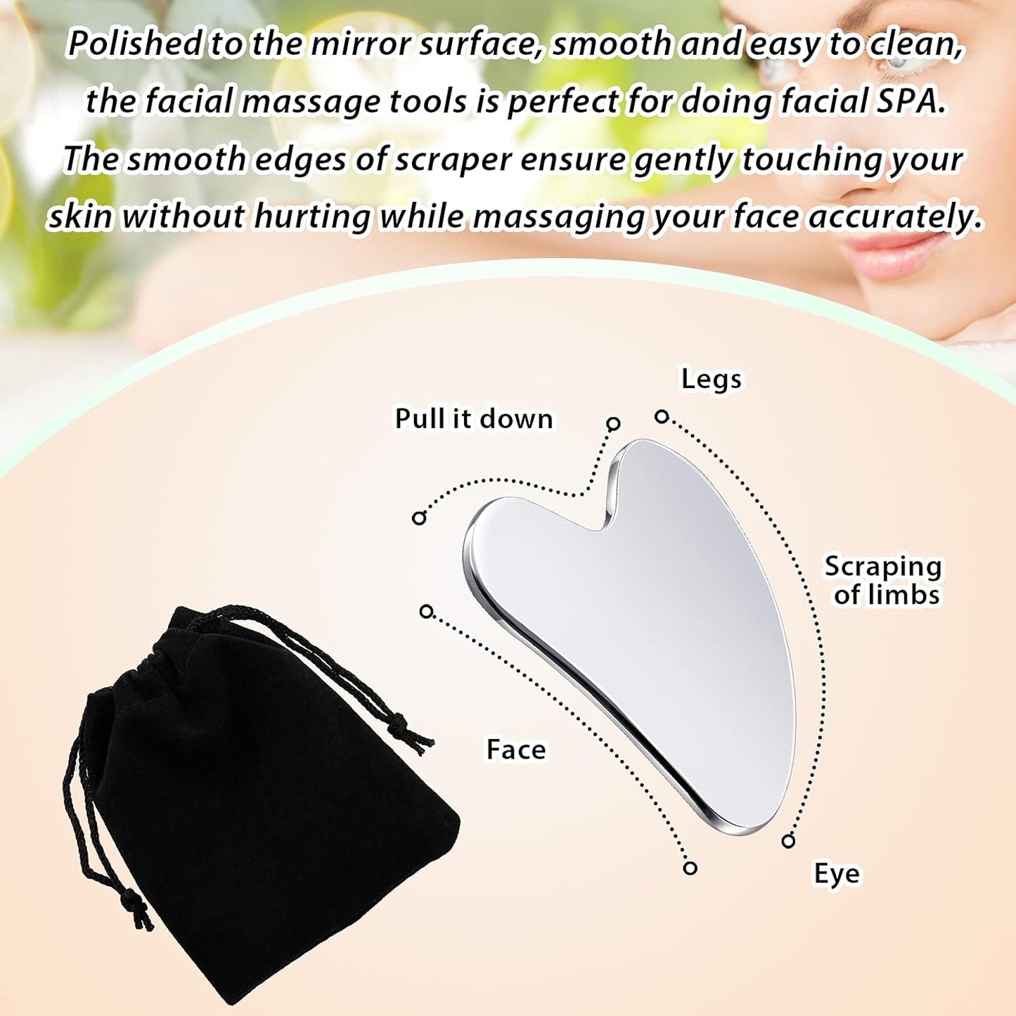 Stainless Steel Gua Sha