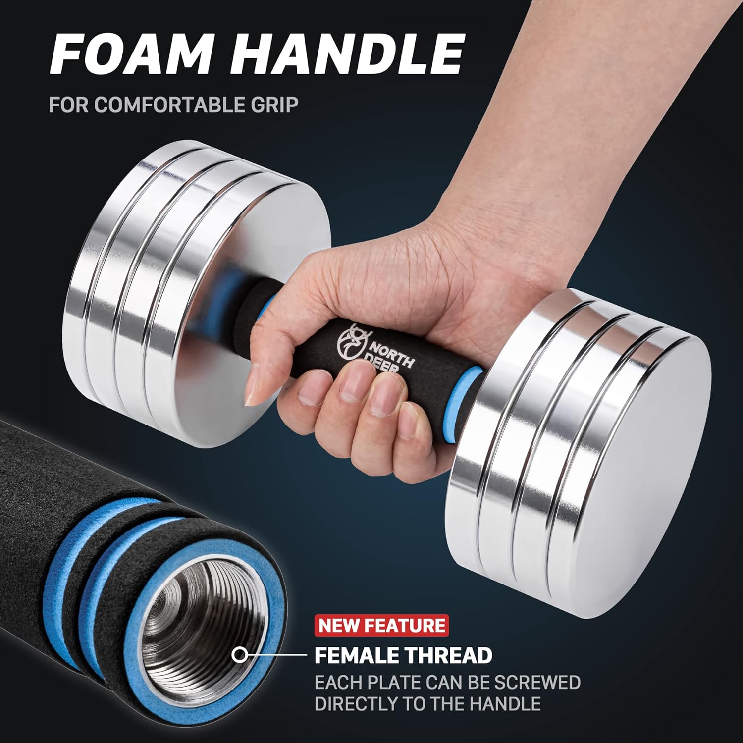 Adjustable Steel Dumbbells 