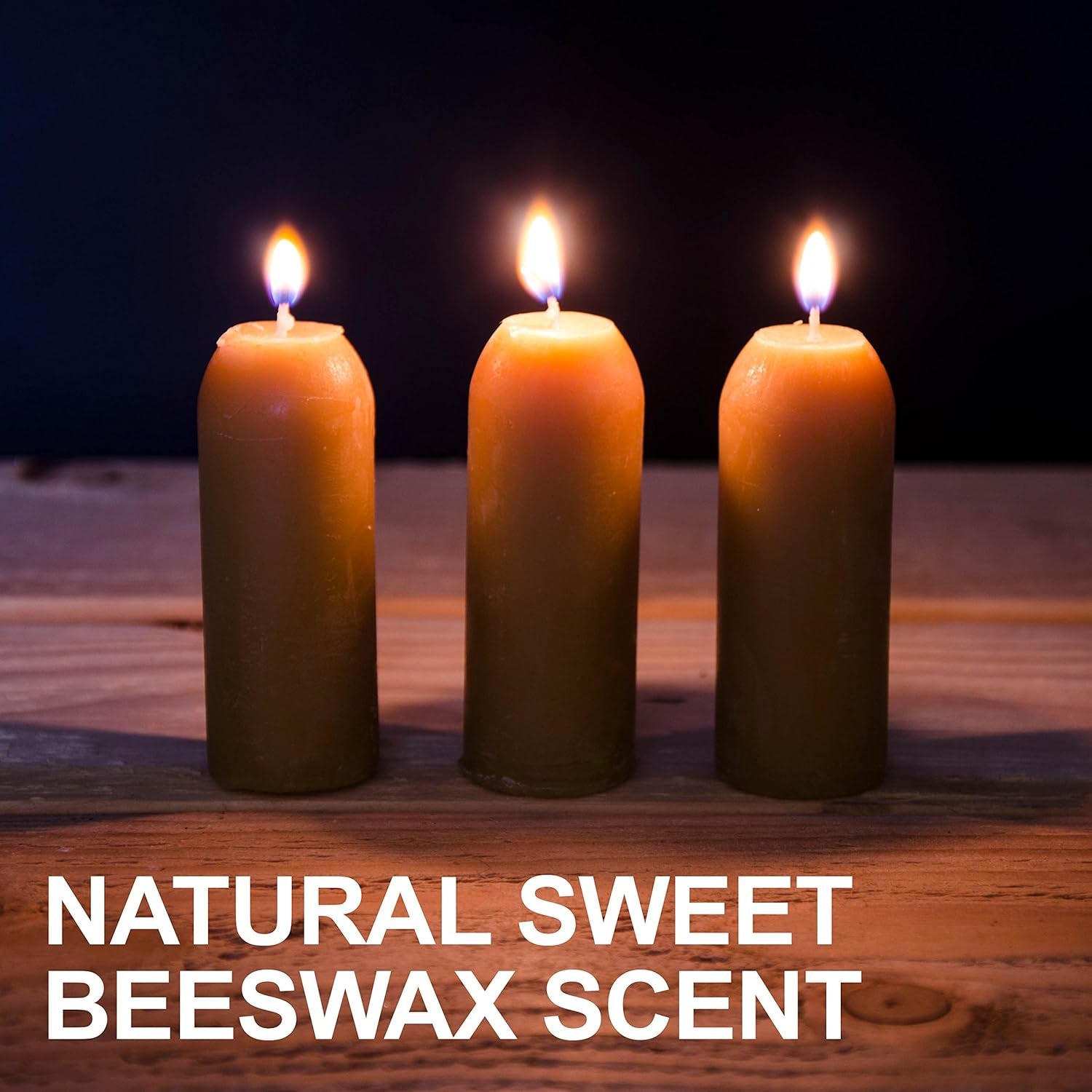 Natural Beeswax Long-Burning Candles