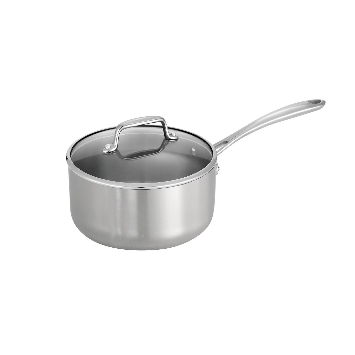 Tri-Ply Clad 3 Qt Covered Stainless Steel Sauce Pan