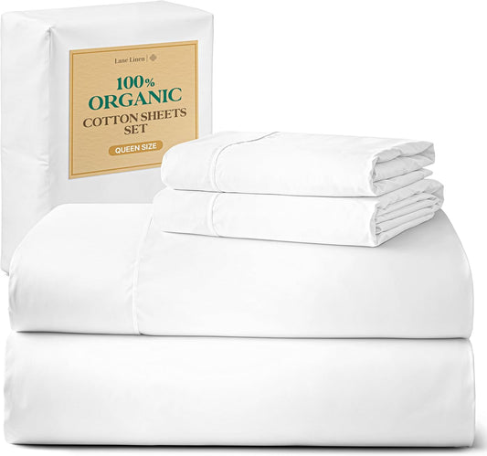 100% Organic Cotton Queen Sheet Set